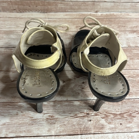 BCBGirls Size 8B/38 Heels Lace Up Peep Toe Heels - Picture 5 of 10